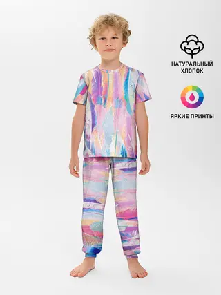 Детская пижама с брюками / ПЕРЬЯ