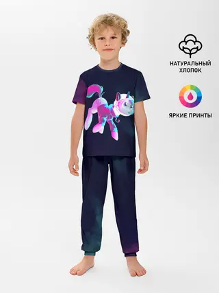 Детская пижама с брюками / Пони в космосе