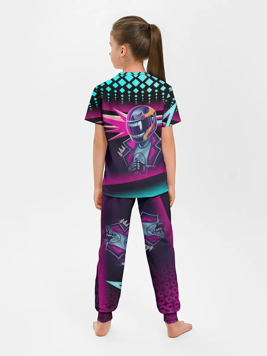 Детская пижама с брюками / НЕОНОВЫЙ ГОНЩИК