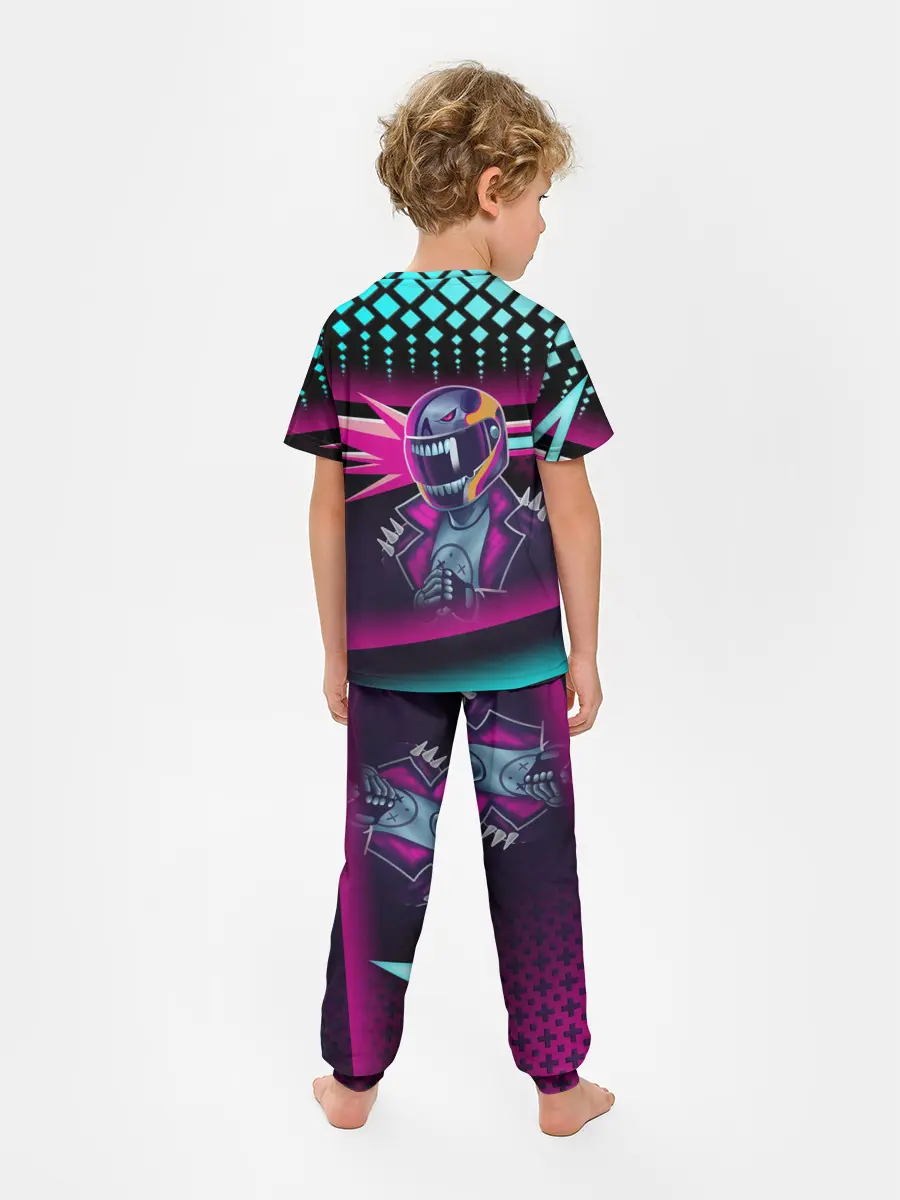 Детская пижама с брюками / НЕОНОВЫЙ ГОНЩИК