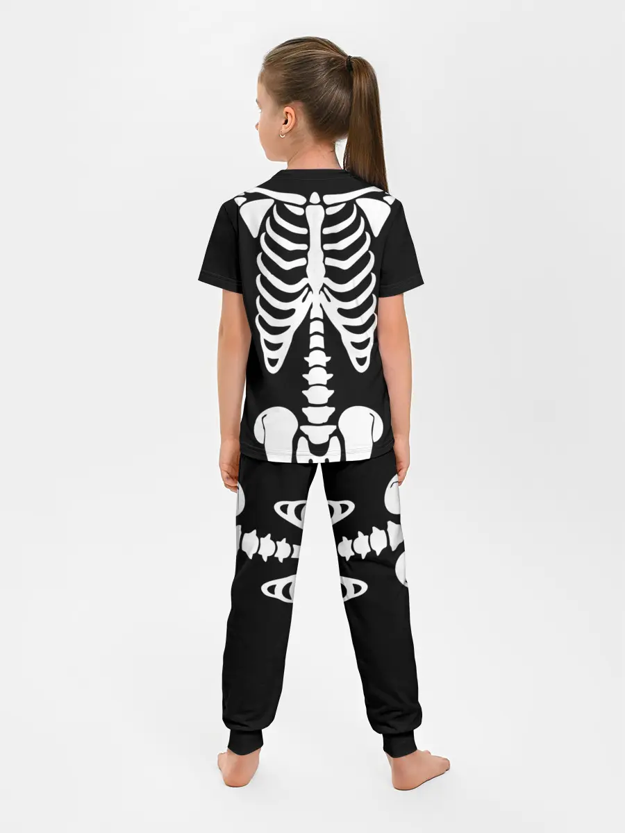 Детская пижама с брюками / Скелет