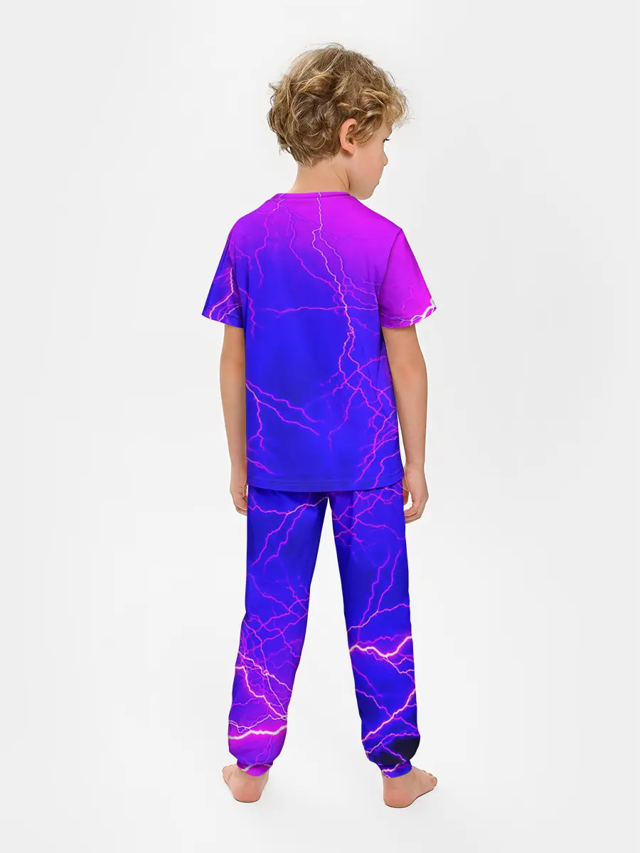 Детская пижама с брюками / НЕОНОВАЯ МОЛНИЯ