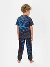 Детская пижама с брюками / Синяя абстракция