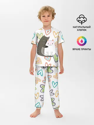 Детская пижама с брюками / Сладкая парочка