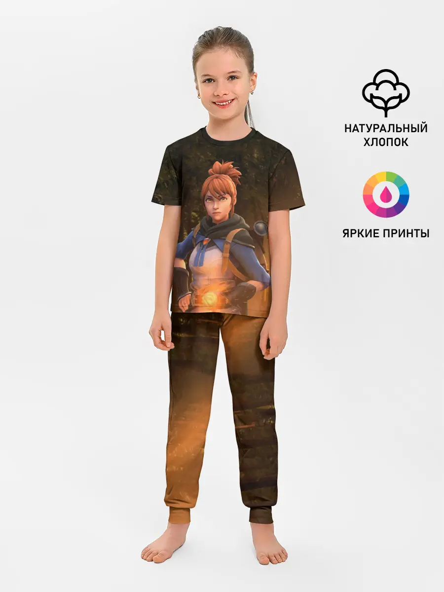 Детская пижама с брюками / Марси в лесу