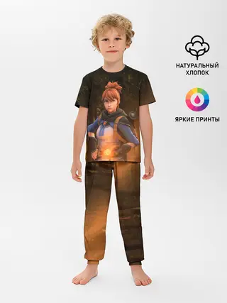 Детская пижама с брюками / Марси в лесу