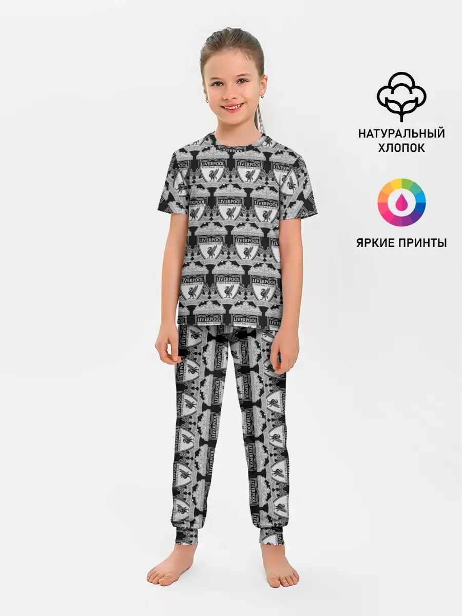 Детская пижама с брюками / Liverpool Black&White