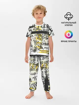 Детская пижама с брюками / LIL PEEP Vintage Graffiti Wall