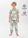 Детская пижама с брюками / Арт волны