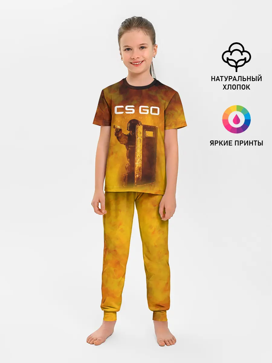 Детская пижама с брюками / CS GO SWAT | КС ГО