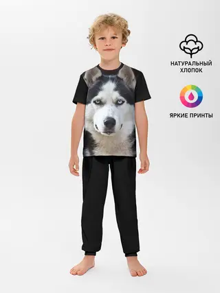 Детская пижама с брюками / Хаски