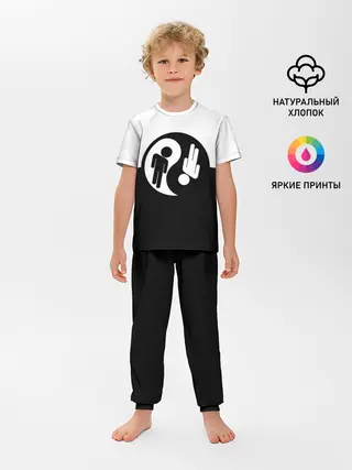 Детская пижама с брюками / billie eilish