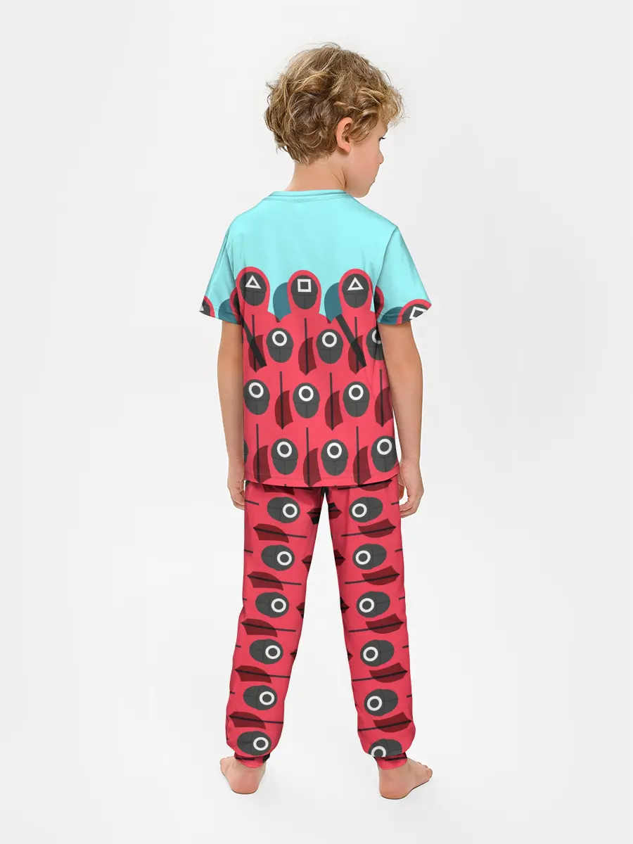 Детская пижама с брюками / Охрана | Squid game