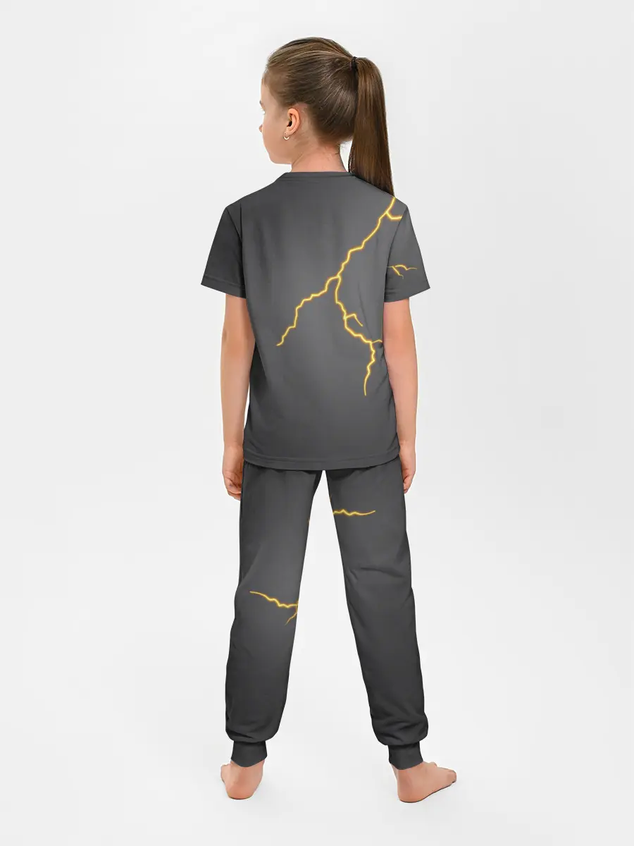 Детская пижама с брюками / Яркая молния