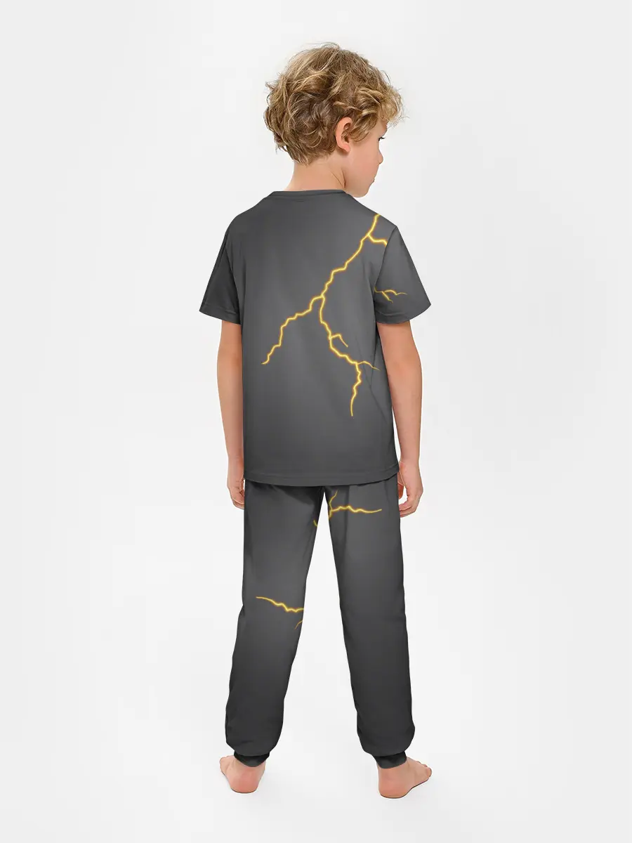 Детская пижама с брюками / Яркая молния