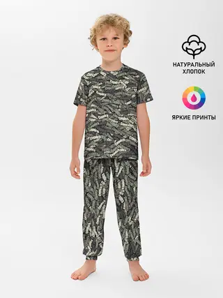 Детская пижама с брюками / Камуфляж - Серёга