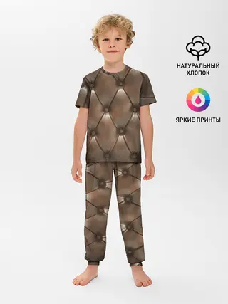 Детская пижама с брюками / КоЖа в ромбиках