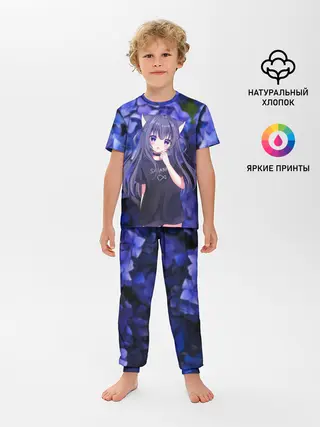 Детская пижама с брюками / Неко