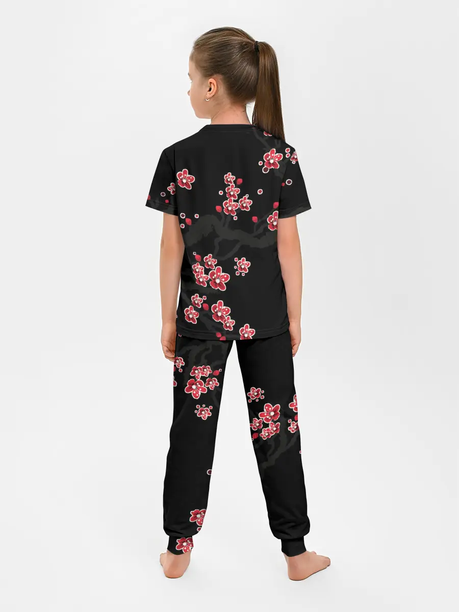 Детская пижама с брюками / САКУРА ЦВЕТЁТ И БЛАГАУХАЕТ