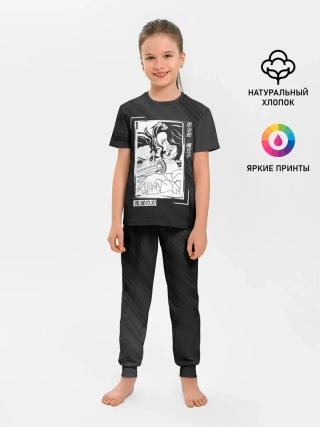 Детская пижама с брюками / Танджиро и Незуко Kimetsu no Yaiba