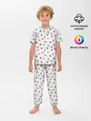 Детская пижама с брюками / Снежинки