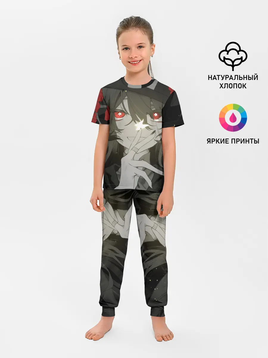 Детская пижама с брюками / Геншин импакт Ху тао