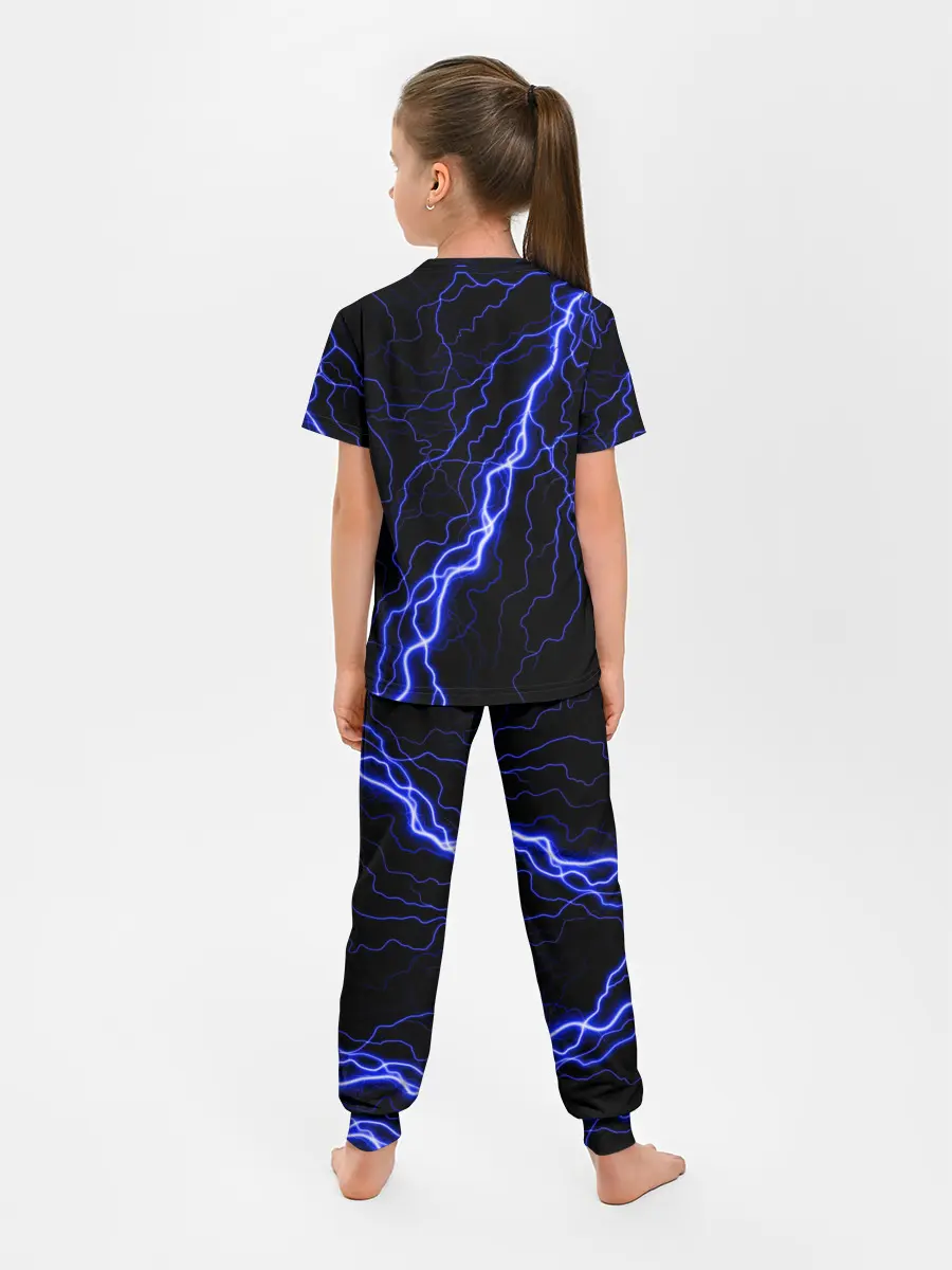 Детская пижама с брюками / THE WITCHER МОЛНИЯ BLUE