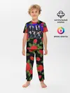 Детская пижама с брюками / BTS Roses | Black