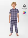 Детская пижама с брюками / Узор в клетку
