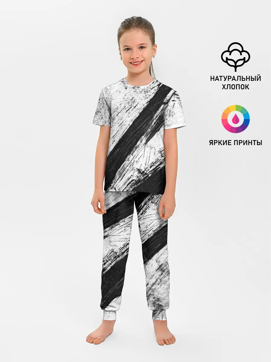 Детская пижама с брюками / просто краски