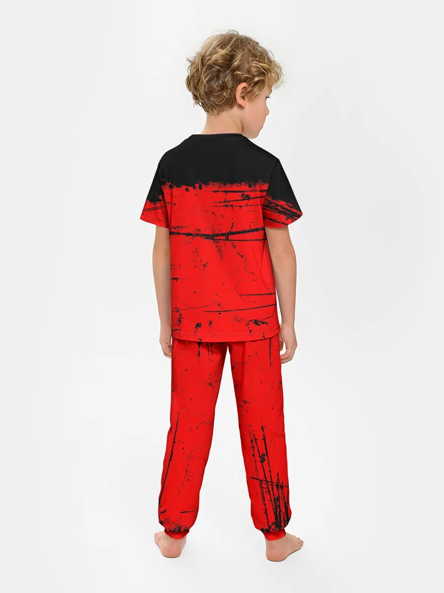 Детская пижама с брюками / КРАСНЫЙ ГРАНЖ | RED GRUNGE