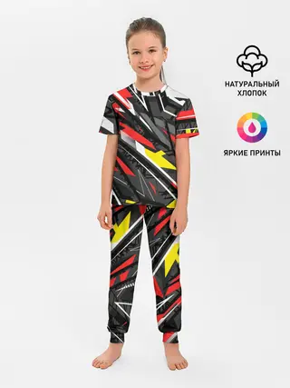 Детская пижама с брюками / Фон. Абстракция.