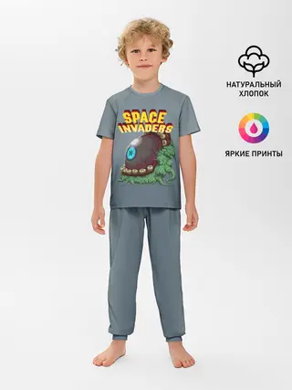 Детская пижама с брюками / Boss | Space Invaders | Old game