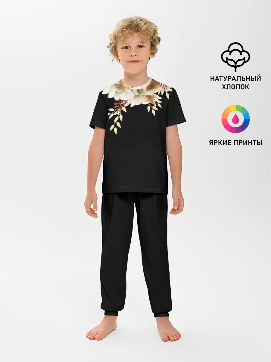 Детская пижама с брюками / Золотые Цветы