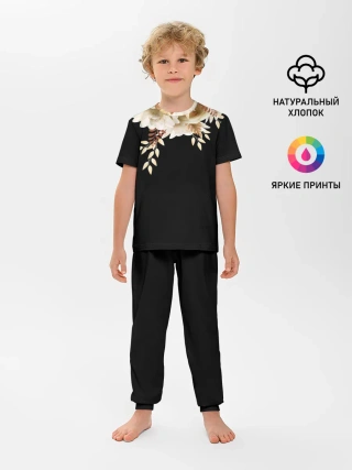 Детская пижама с брюками / Золотые Цветы