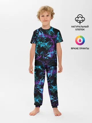 Детская пижама с брюками / Брызги