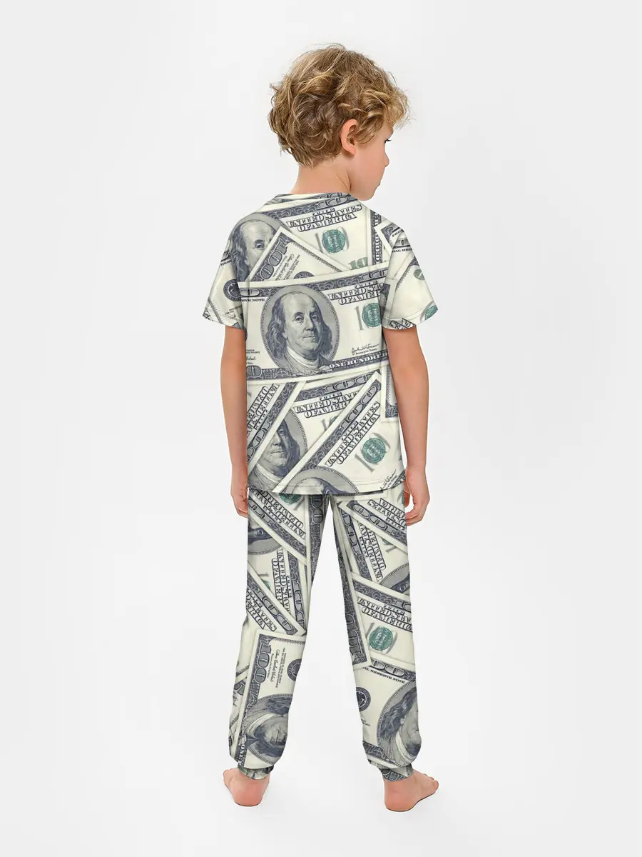 Детская пижама с брюками / Доллары