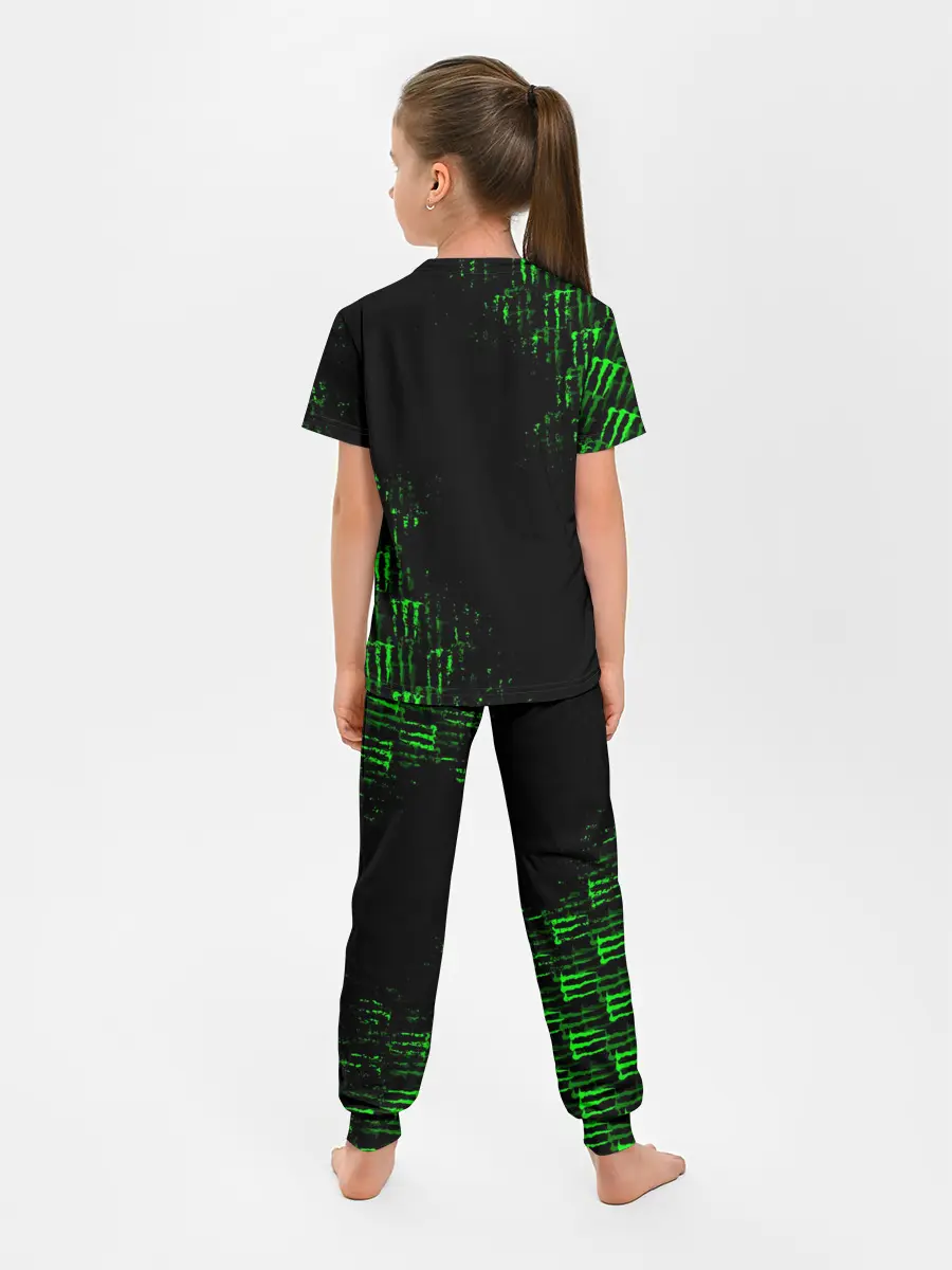Детская пижама с брюками / MONSTER ENERGY NEON | МОНСТЕР НЕОН