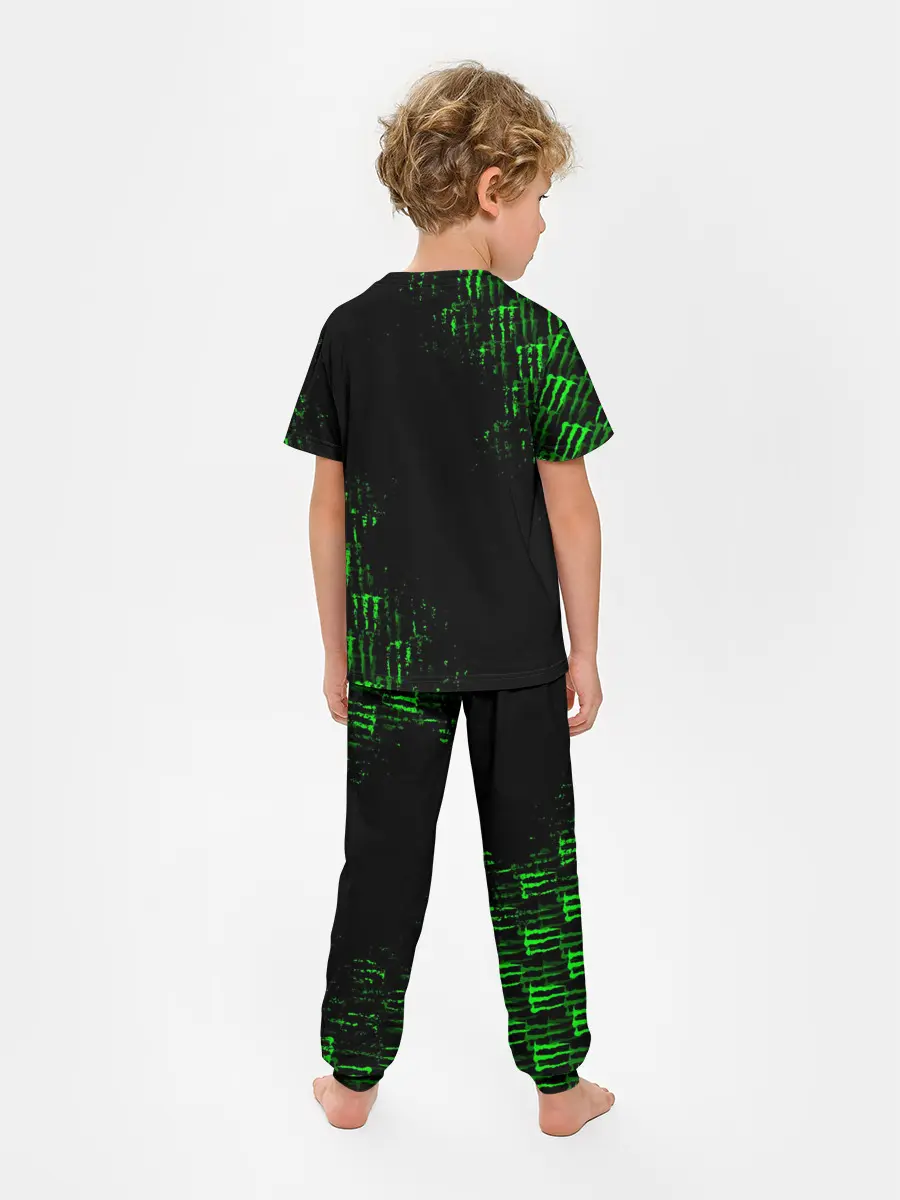 Детская пижама с брюками / MONSTER ENERGY NEON | МОНСТЕР НЕОН