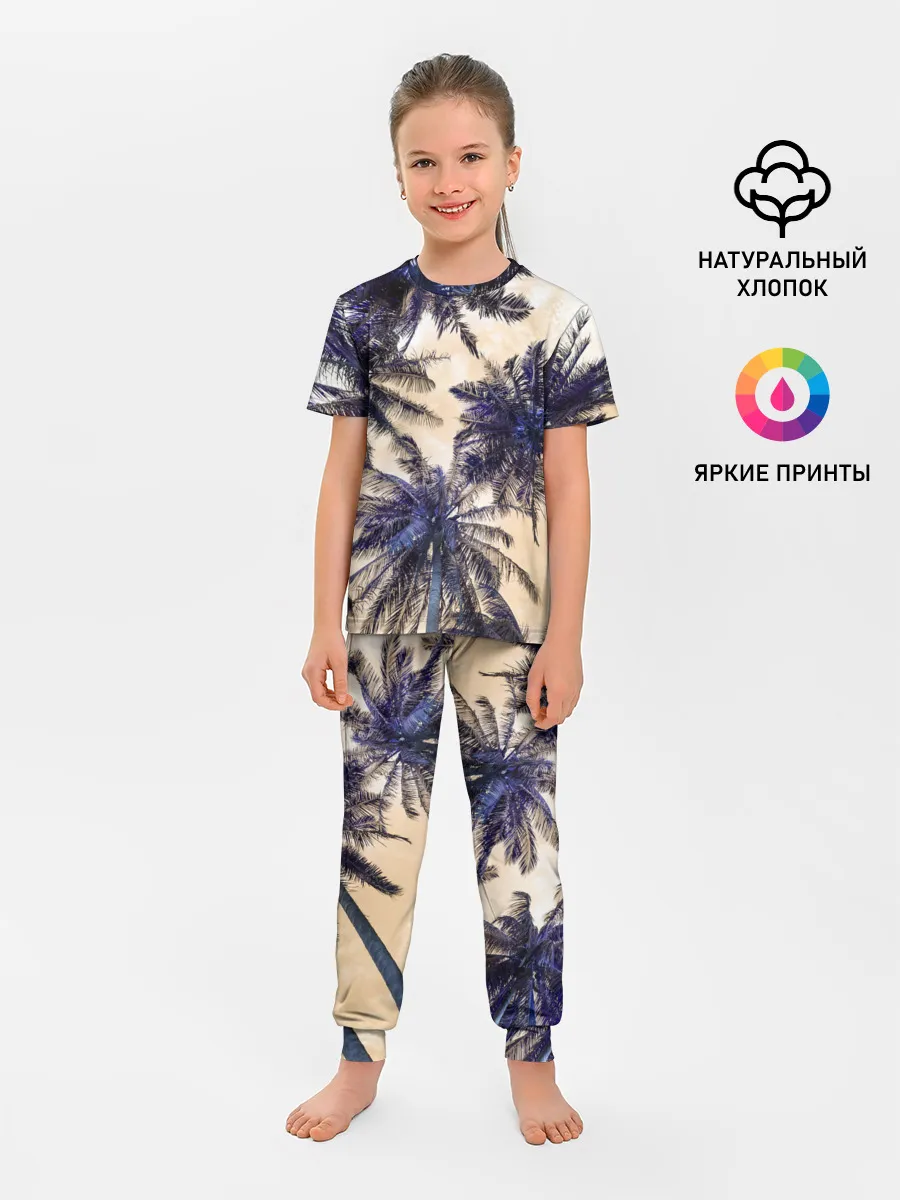 Детская пижама с брюками / Тропики