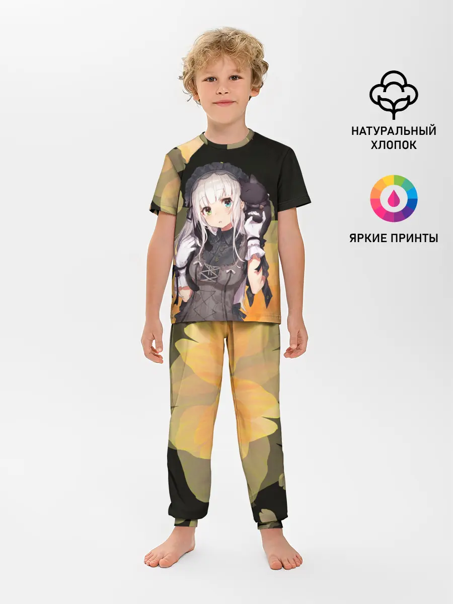 Детская пижама с брюками / Аниме девушка в интересном наряде