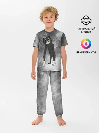 Детская пижама с брюками / Cartoon cat