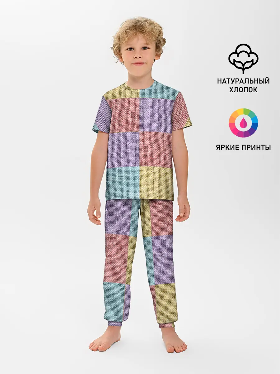Детская пижама с брюками / Patchwork