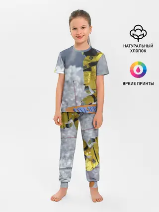 Детская пижама с брюками / сноубордист