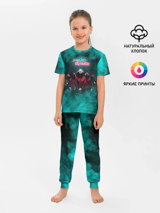 Детская пижама с брюками / СТРАЖА В МАСКАХ | ИГРА В КАЛЬМАРА