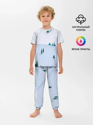 Детская пижама с брюками / Snow 1