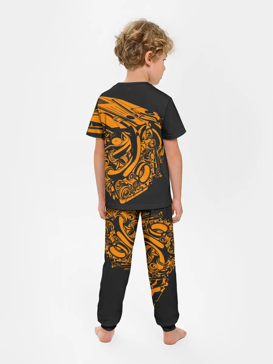 Детская пижама с брюками / Сердце - пламенный мотор