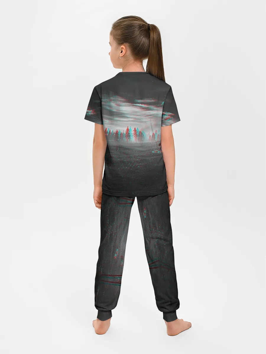 Детская пижама с брюками / Siren Head Horror Glitch