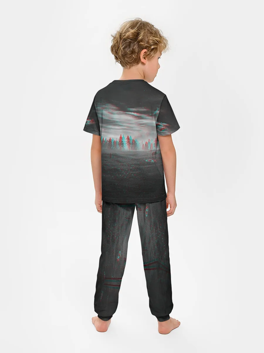 Детская пижама с брюками / Siren Head Horror Glitch