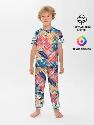 Детская пижама с брюками / Абстракция